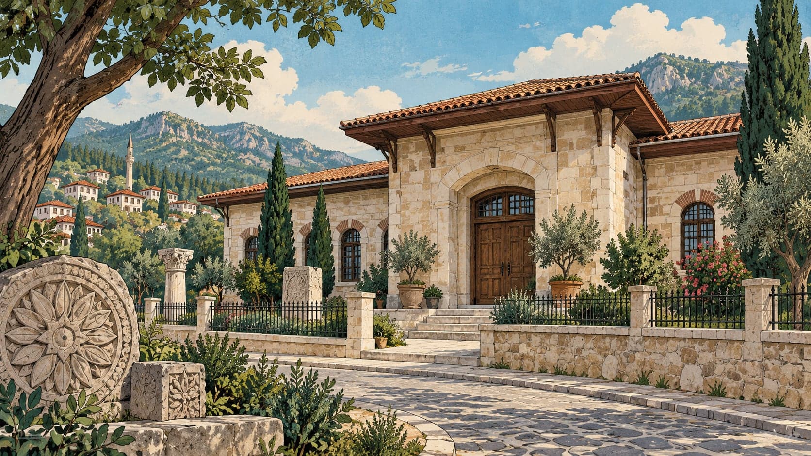 Illustration of Simav City Museum, Kütahya
