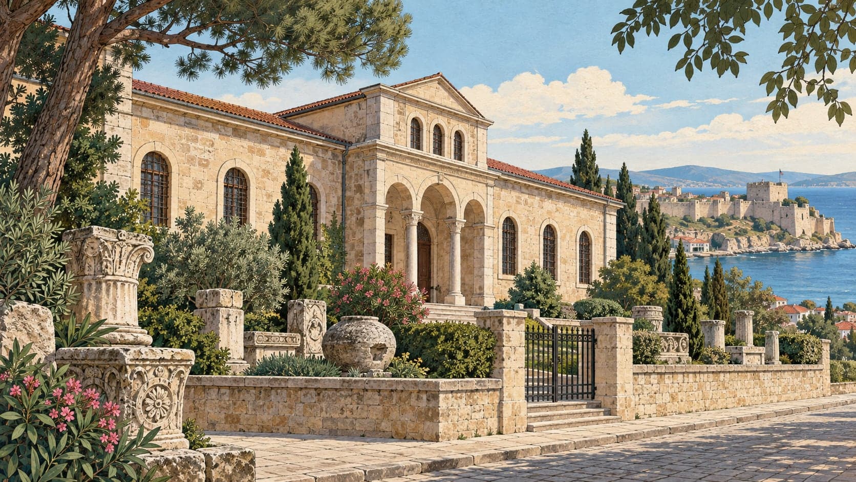 Illustration of Sinop Museum, Sinop