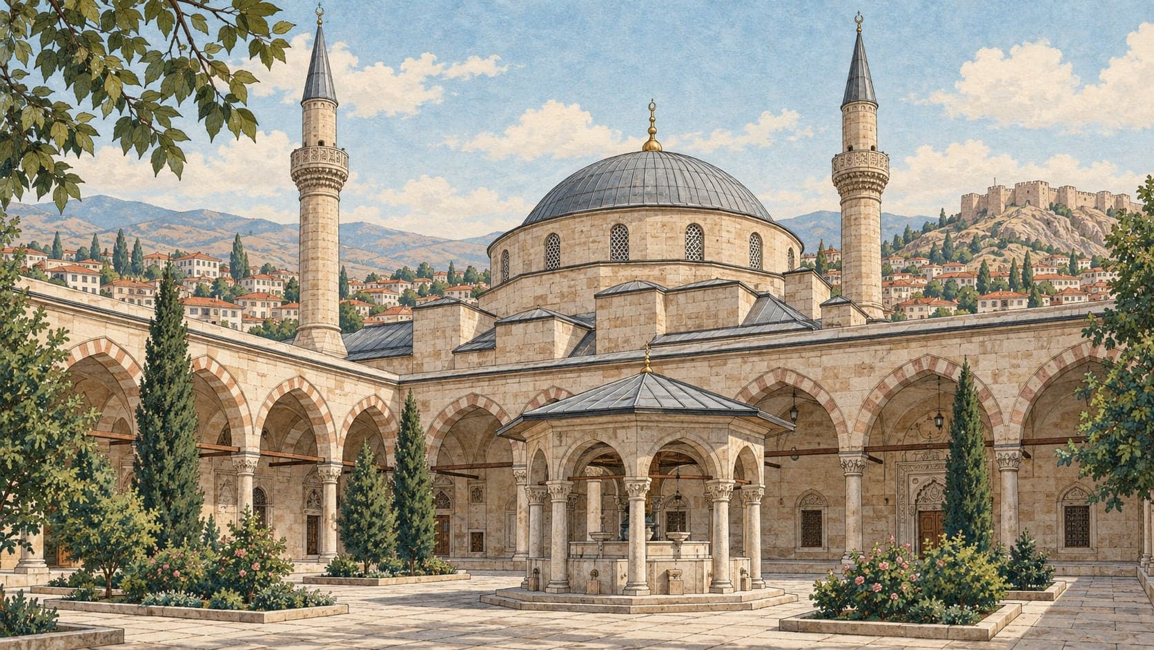 Illustration of Sivas Great Mosque, Sivas