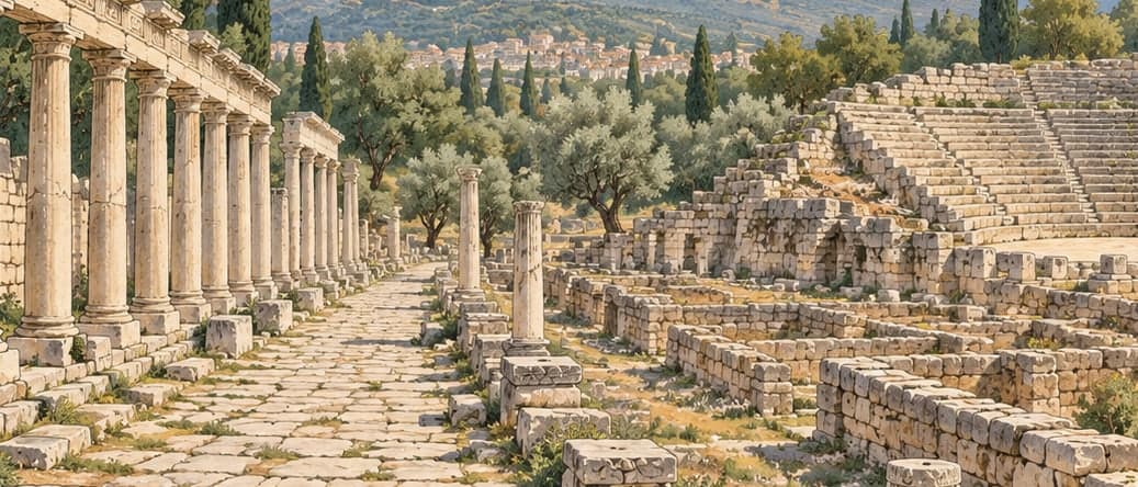 Illustration of Stratonikeia Archaeological Site, Muğla