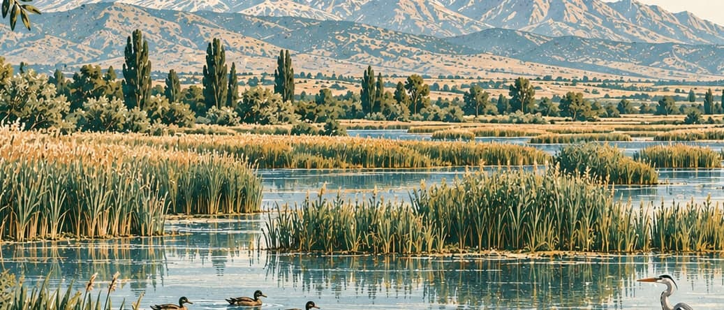 Illustration of Sultan Sazlığı National Park, Kayseri