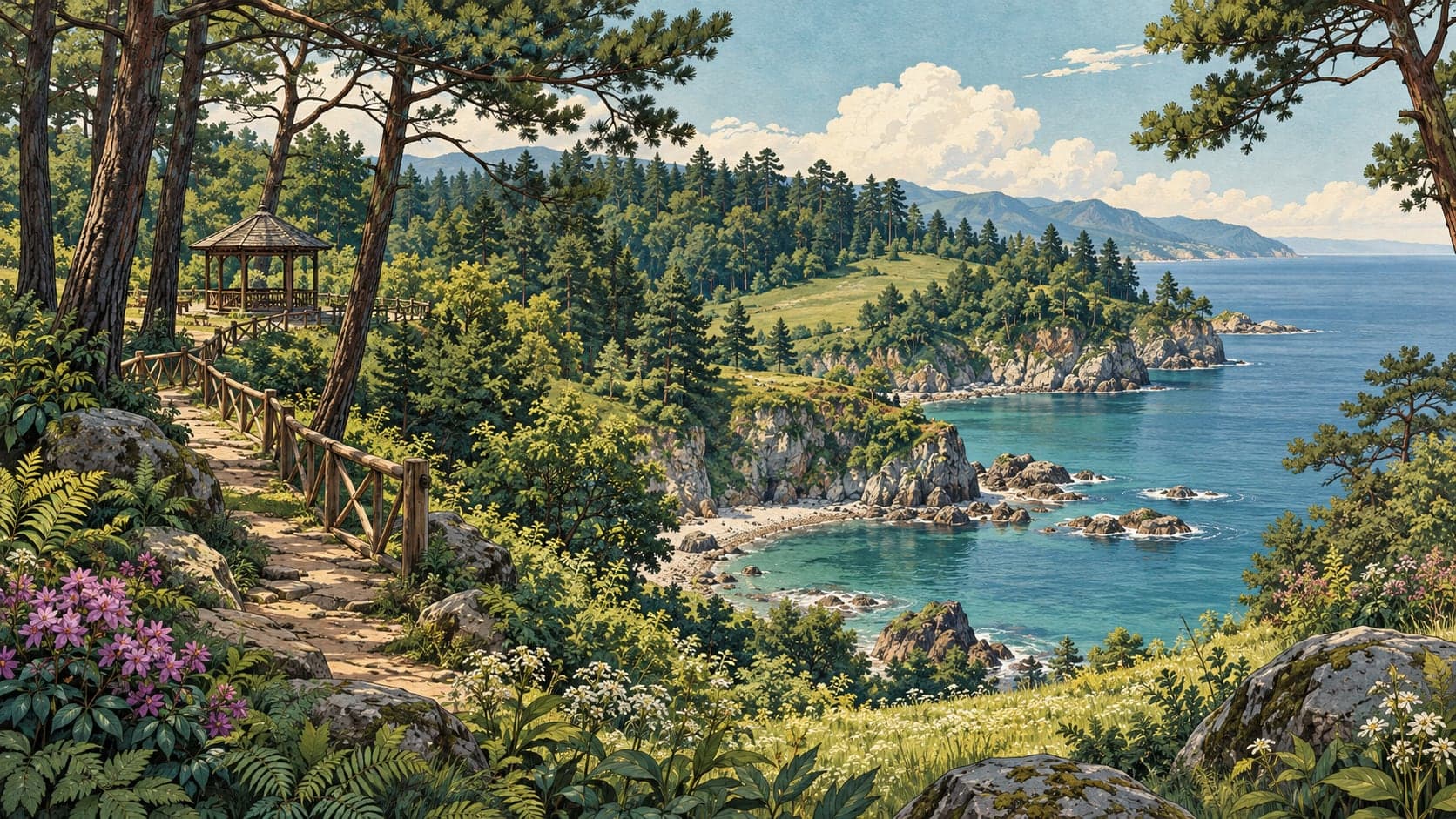 Illustration of Sürmene Çamburnu Nature Park, Trabzon