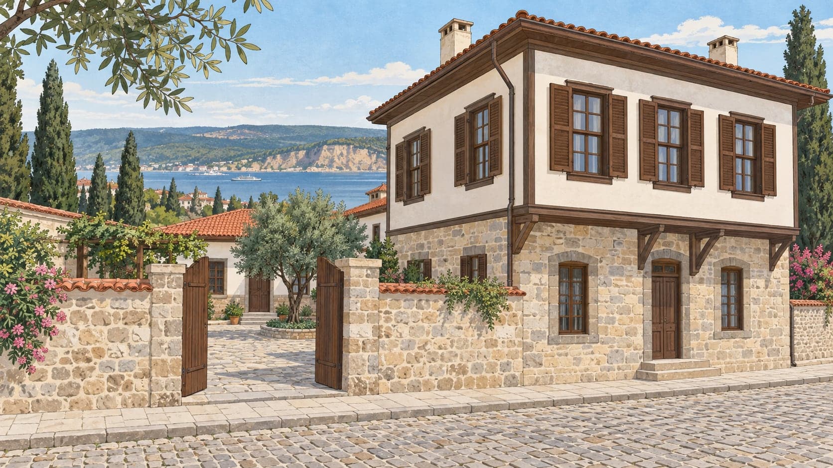 Illustration of Stone Madrasa (gedik Ahmet Paşa Madrasa), Afyonkarahisar