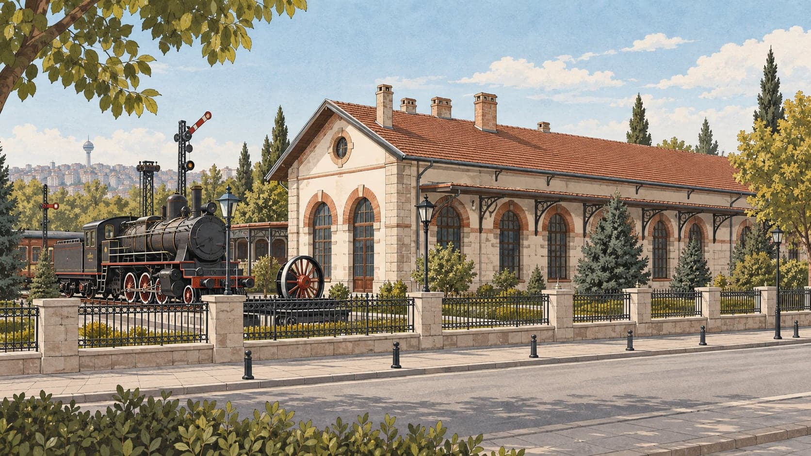 Illustration of TCDD Malıköy Museum, Ankara