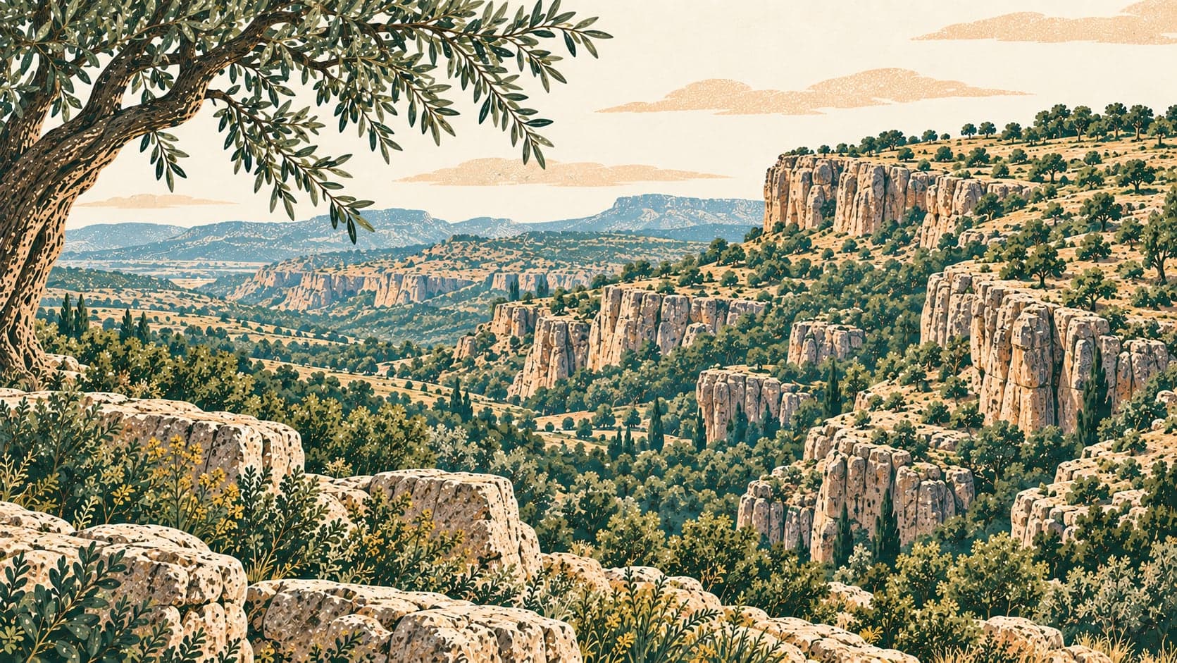 Illustration of Tek Tek Dağları Milli Parkı, Şanlıurfa
