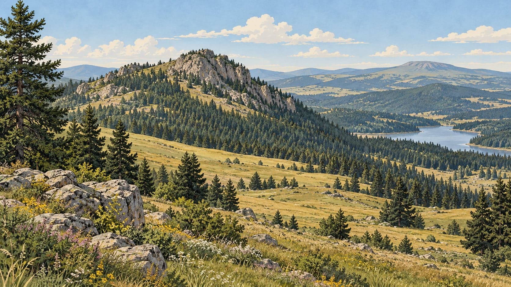 Illustration of Tekkedağı Nature Park, Ankara