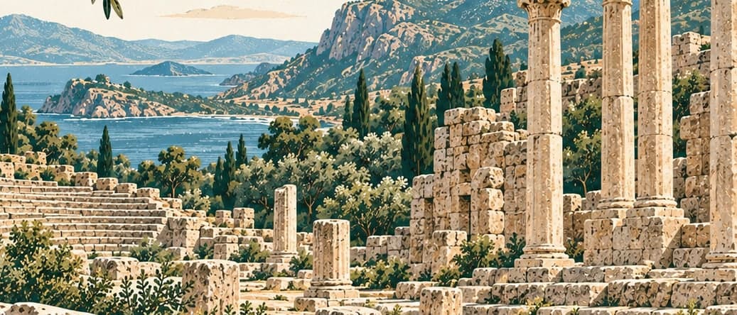 Illustration of Theimiussa Ancient City, Antalya