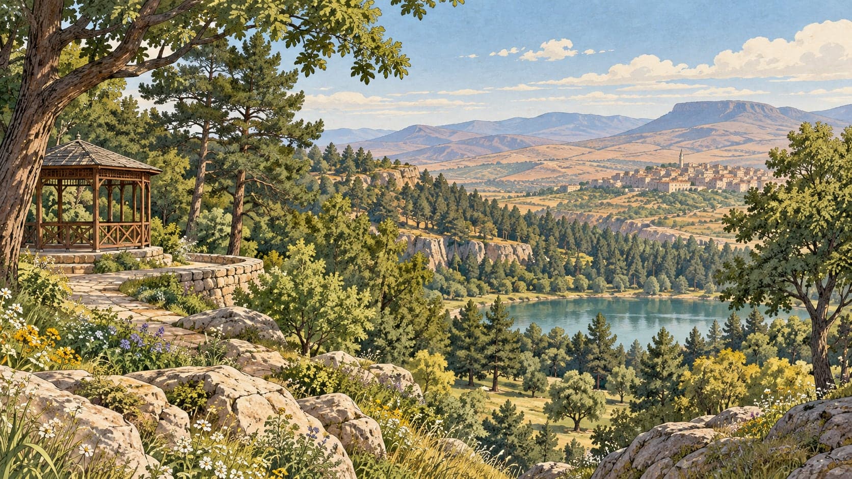 Illustration of Tillo Nature Park, Siirt
