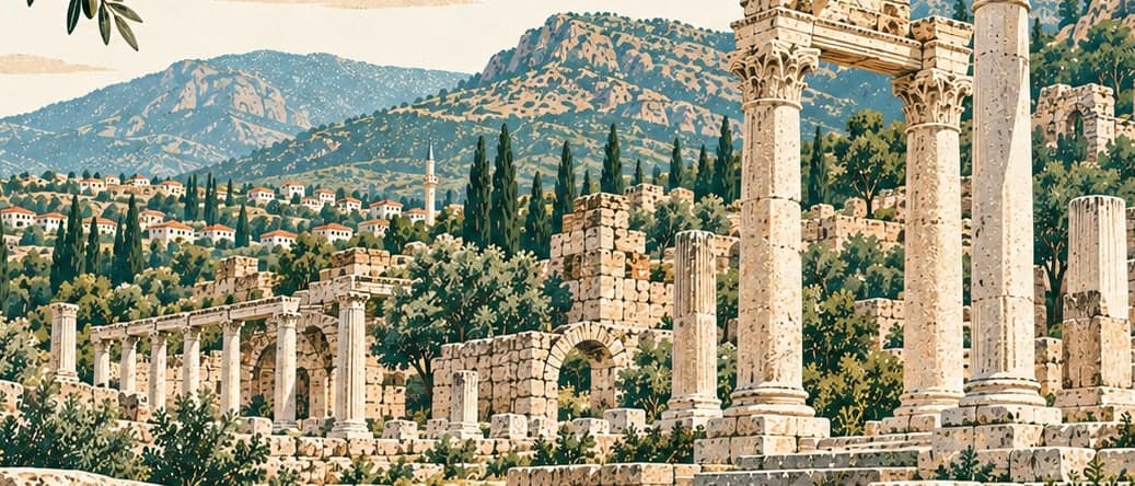 Illustration of Tralleis Ancient City, Aydın