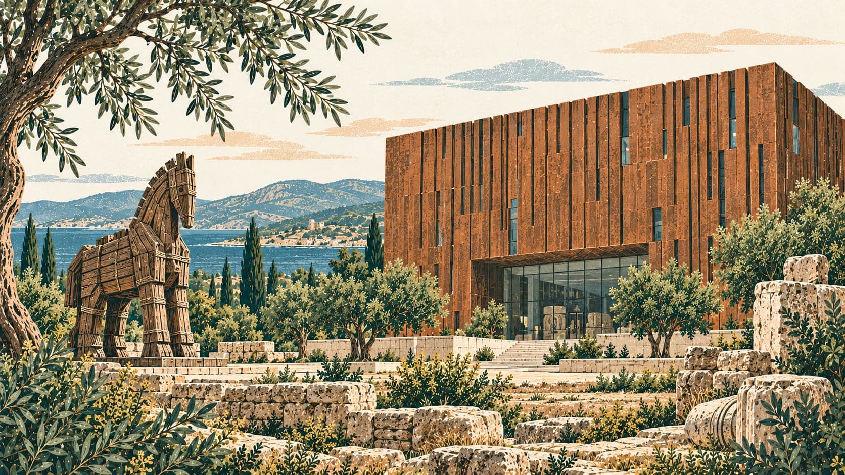 Illustration of Troya Müzesi, Çanakkale