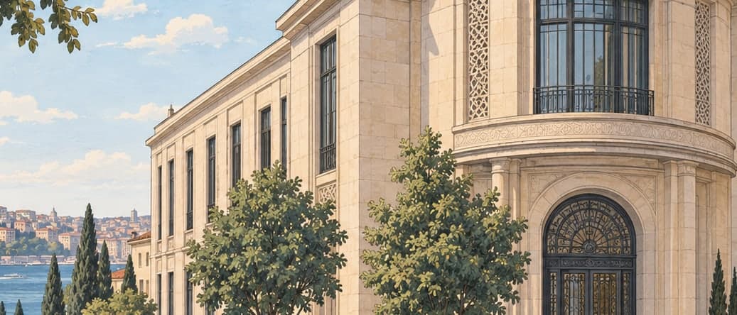 Illustration of Türkiye İş Bank Painting and Sculpture Museum, İstanbul