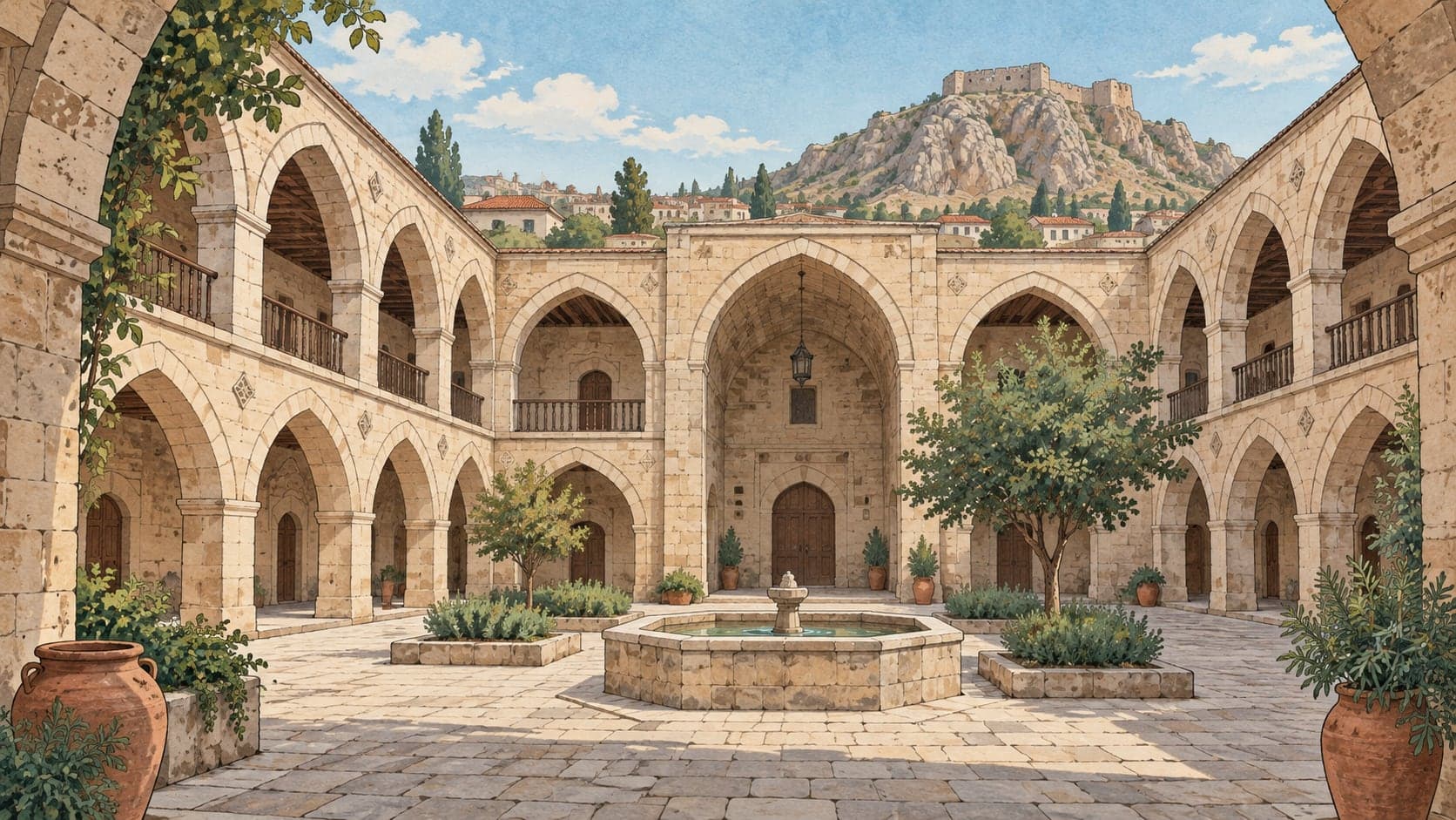Illustration of Veli Paşa Caravanserai, Çorum