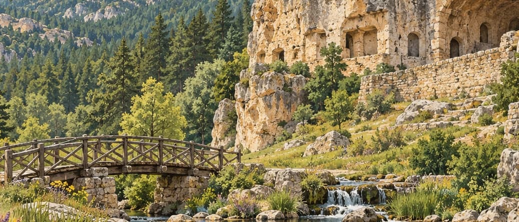 Illustration of Yakamanastır Nature Park, Konya
