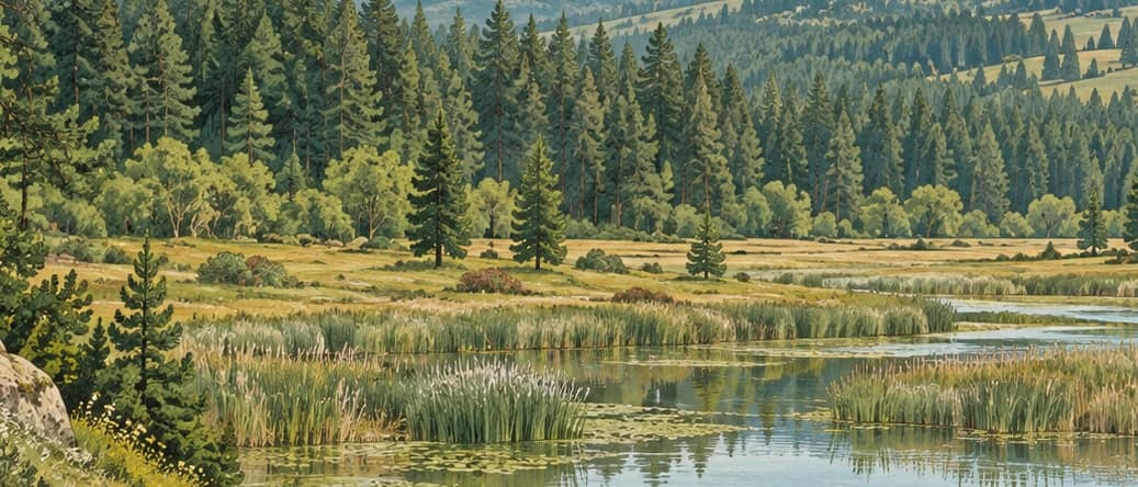Illustration of Yunus Emre Nature Park, Eskişehir