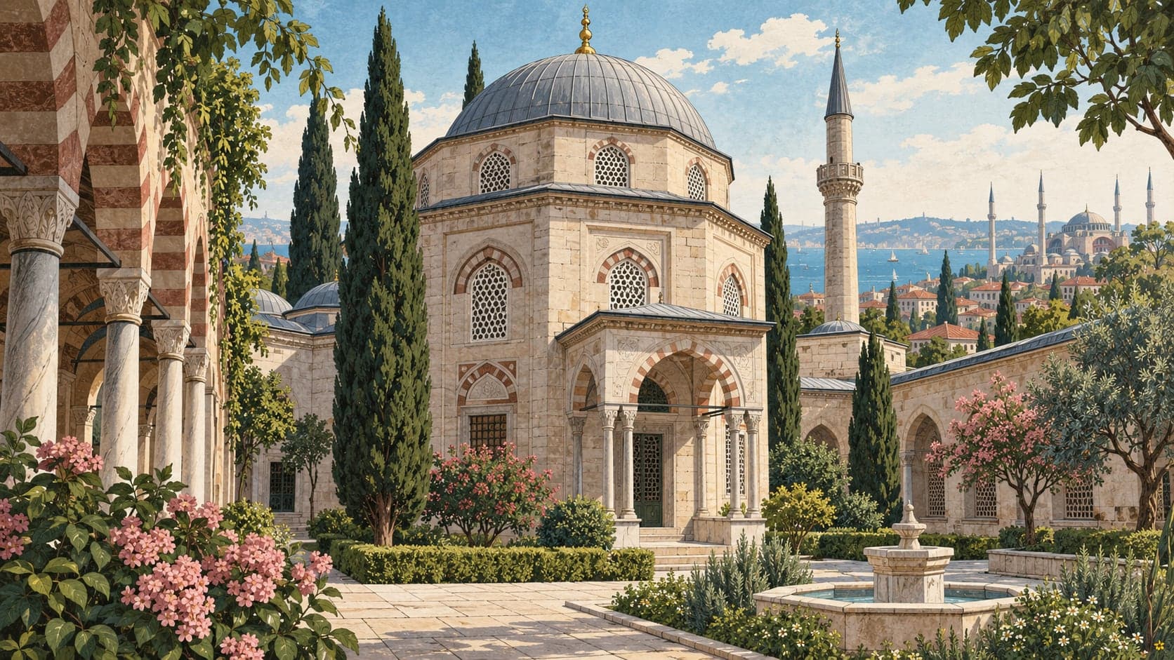Illustration of Zal Mahmud Paşa Tomb, İstanbul